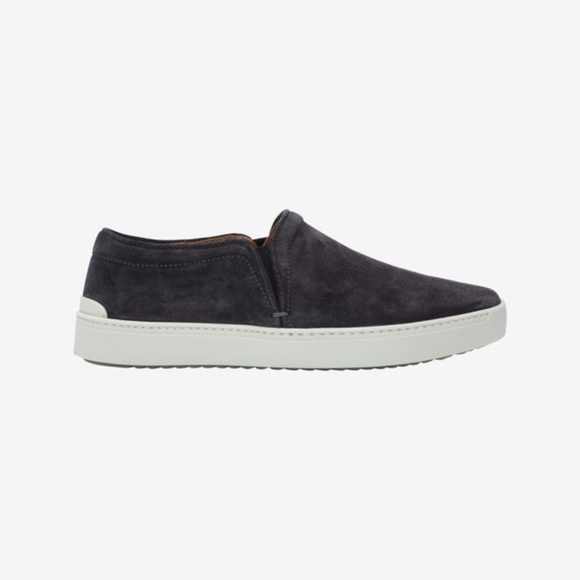 Rag & Bone Kent Italian calf suede slip on sneakers size 10 charcoal gray - Picture 2 of 11